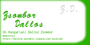 zsombor dallos business card